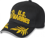 Gorra negra U.S. Marines