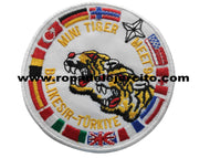Parche bordado 2 tigres