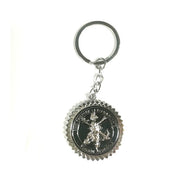 Llavero legion cristo redondo plata/negro