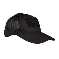 Gorra Airsoft velcro rejilla miltec "negra"