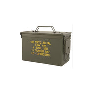 Caja metalica grande cal.50 nueva en verde