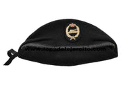 Boina Negra con escudo tanque "Talla 57" "Seminueva" (original ET)
