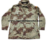 Chaqueta 3/4 de tela con capucha y pantalón impermeable arido 6 colores "Talla 2" (original del Ejercito del Aire)