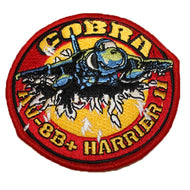 Parche bordado cobra harrier II rojo/amarillo