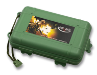 Caja de plastico con interior acolchado