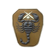 Parche pvc escorpion tan