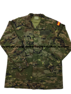 Chaquetilla del uniforme boscoso pixelado "Talla 4L" (original ET)
