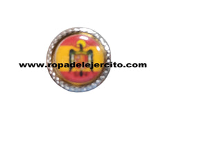 Pin con bisel plateado de Varios Cuerpos