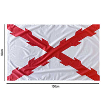 Bandera borgoña 150 x 90 cm Blanca y roja
