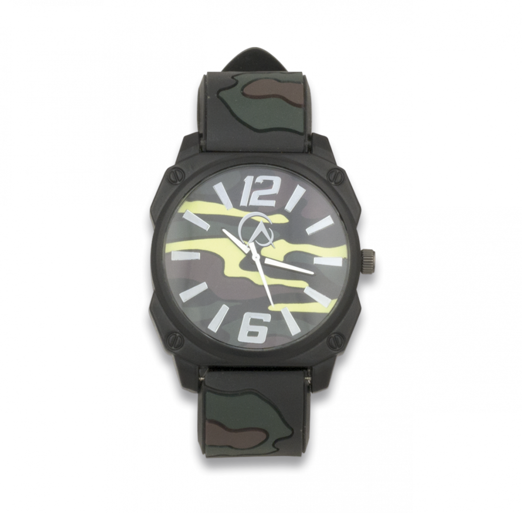 Reloj analogico de camuflaje