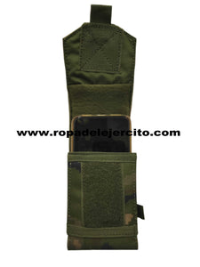 Funda movil plana delta tactics molle boscoso pixelado