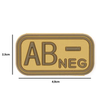 Parche PVC Sanguíneo "Modelo 2" AB- Tan