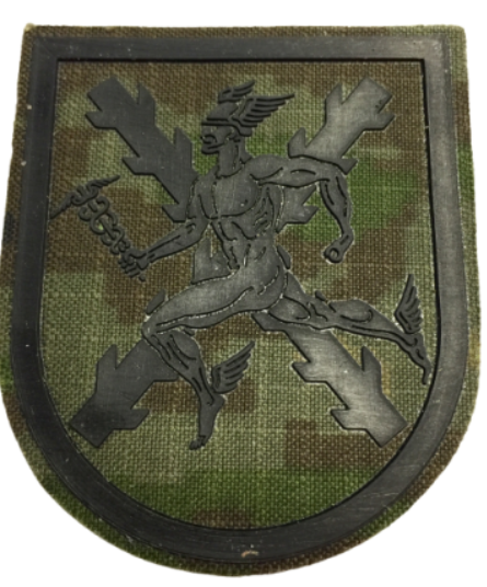 Parche de brazo Brigada Transmisiones Verde Pixelado