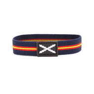 Pulsera Elastica Borgoña Azul Marino