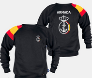 Sudadera Negra Con Bandera "ARMADA"