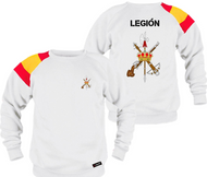 Sudadera BLANCA Con Bandera "LEGION"