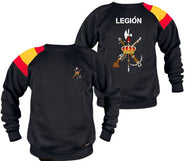 Sudadera Negra Con Bandera "LEGION"