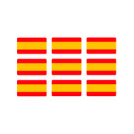 Pegatina abultada peq 9PCS bandera España