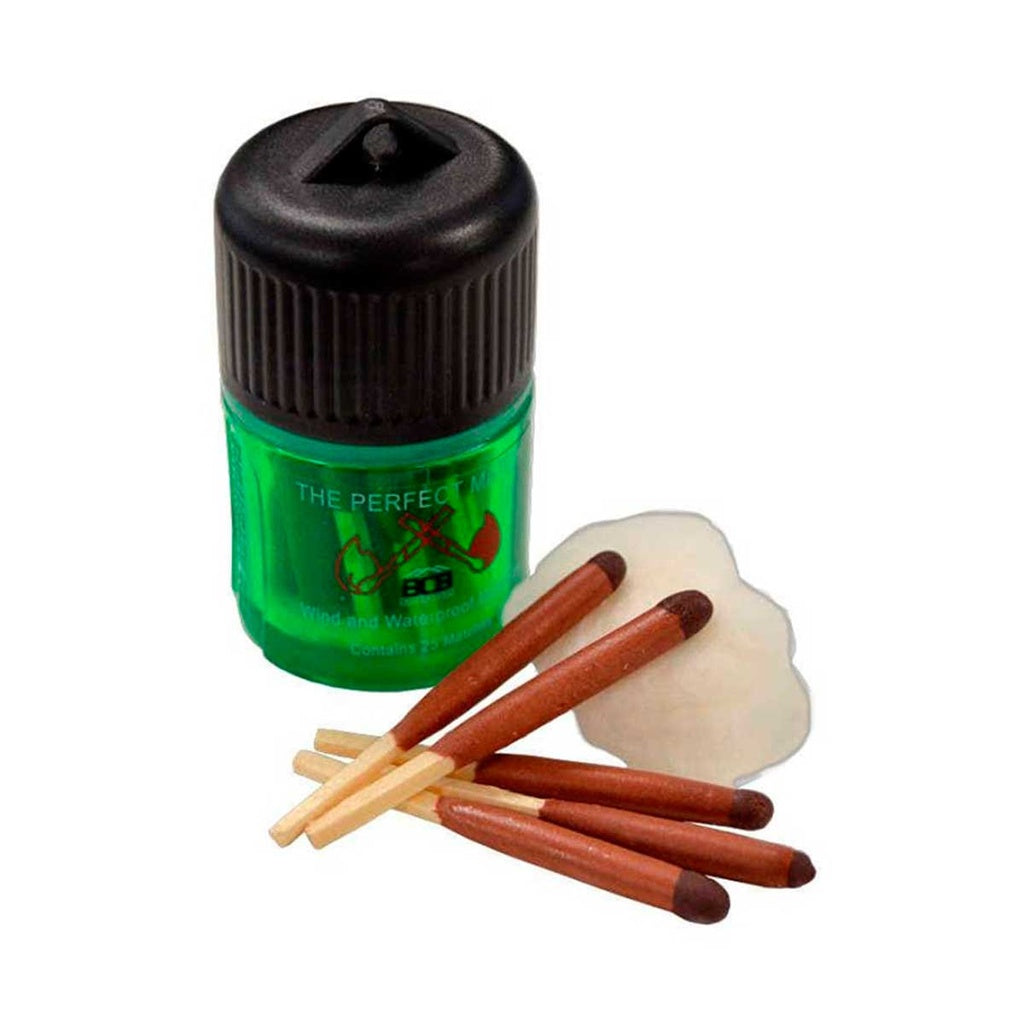Cerillas antitormenta madera BCB Bote verde