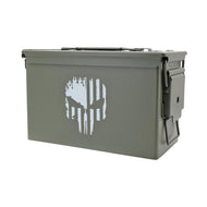 Caja metalica Grande cal.50 nueva Punisher verde
