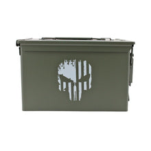 Caja metalica Grande cal.50 nueva Punisher verde