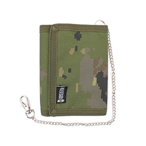 Cartera nylon C/Cadena pixelado boscoso