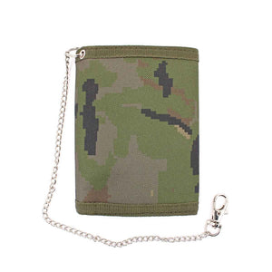 Cartera nylon C/Cadena pixelado boscoso