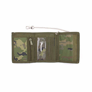 Cartera nylon C/Cadena pixelado boscoso