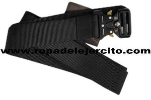 Cinturon tactico con hebilla cierre seguridad
