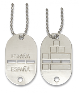 Chapa de identificación militar "comercial"