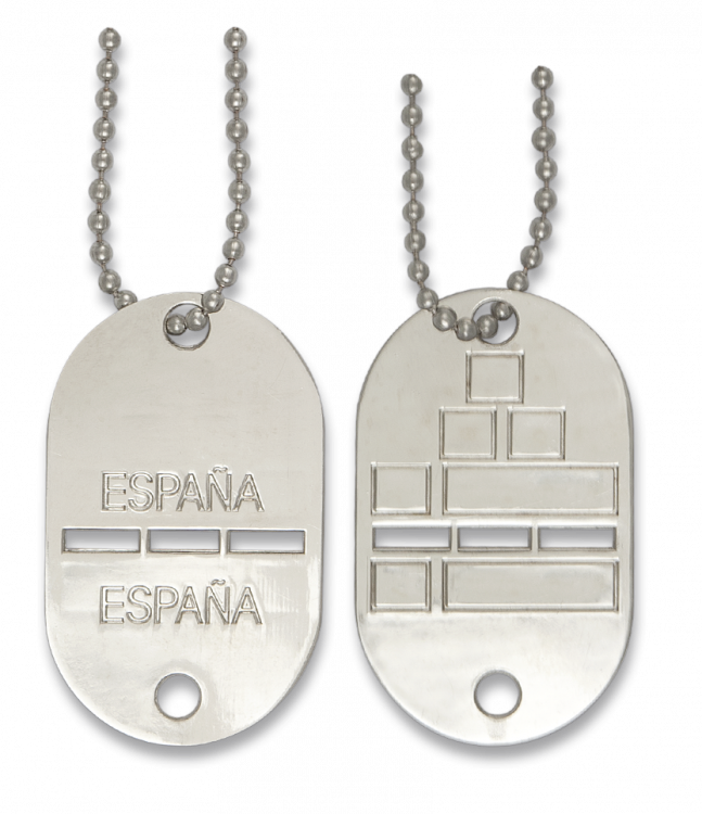 Chapa de identificación militar 