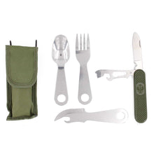 Cubiertos Completos con funda Verde