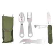 Cubiertos Completos con funda Verde