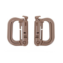 Mosquetones Fastener PVC 2 piezas Arido, Negro o Verde