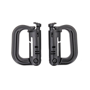 Mosquetones Fastener PVC 2 piezas Arido, Negro o Verde