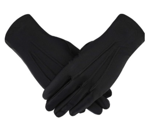 Guante militar Negro gala venas