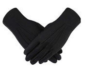 Guante militar Negro gala venas