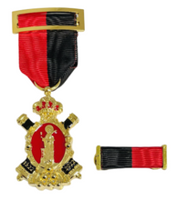 Medalla Conmemorativa del Quinto Centenario de Santa Bárbara "Con pasador"