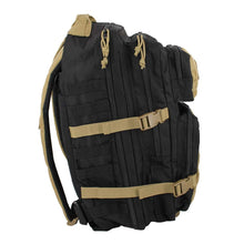 Mochila de asalto 20 o 36 litros Negra/Tan