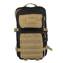 Mochila de asalto 20 o 36 litros Negra/Tan
