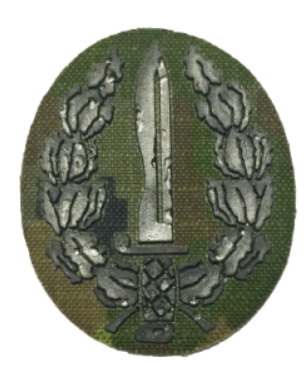 Parche de pecho GOE verde pixelado y negro