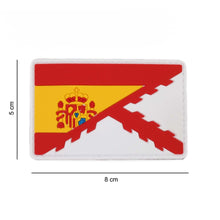 Parche PVC Bandera Borgoña/España Blanco