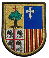 Parche de brazo de Bonito Jefatura de Tropas de Montaña "Aragón"