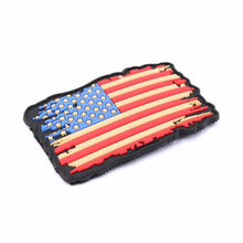 Parche bandera PVC 3D USA Blanco-Rojo