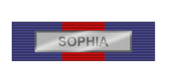 Pasador de Condecoración Medalla PCSD al Servicio Meritorio Extraordinario ( SOPHIA )