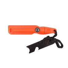 Pedernal magnesio Brujula y Silbato Naranja