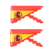 Pegatina abultada 2 unidades Borgoña España