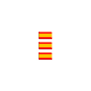 3 pegatinas abultadas pequeñas España