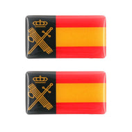 2 pegatinas abultadas medianas Guardia Civil