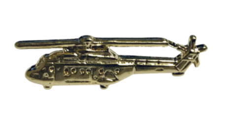 Pin Helicoptero Dorado